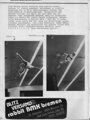 BMX Szene 8 / 1987 Seite 16