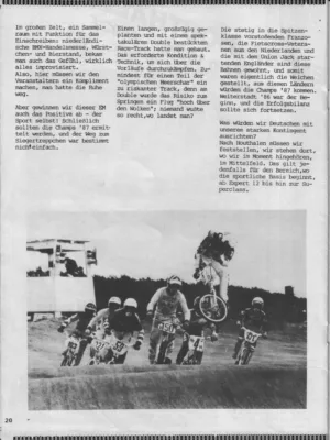 BMX Szene 8 / 1987 Seite 20
