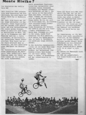 BMX Szene 8 / 1987 Seite 27