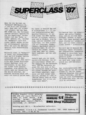 BMX Szene 8 / 1987 Seite 30