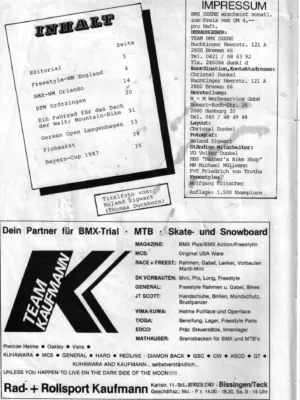 BMX Szene 9 / 1987 Seite 2