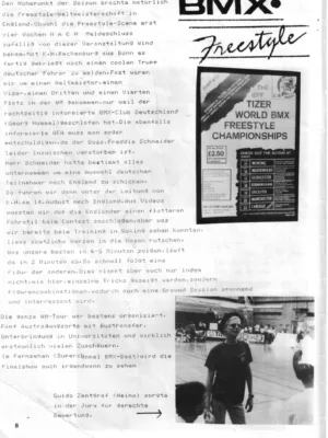 BMX Szene 9 / 1987 Seite 8