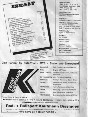BMX Szene 3 / 1988 Seite 2